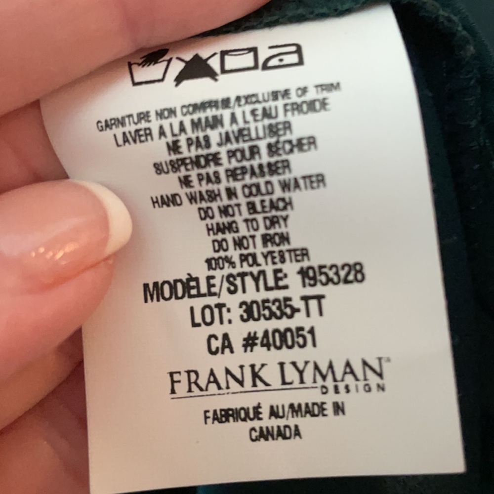 FRANK LYMAN RICH GREEN TOP - Picture 5 of 6
